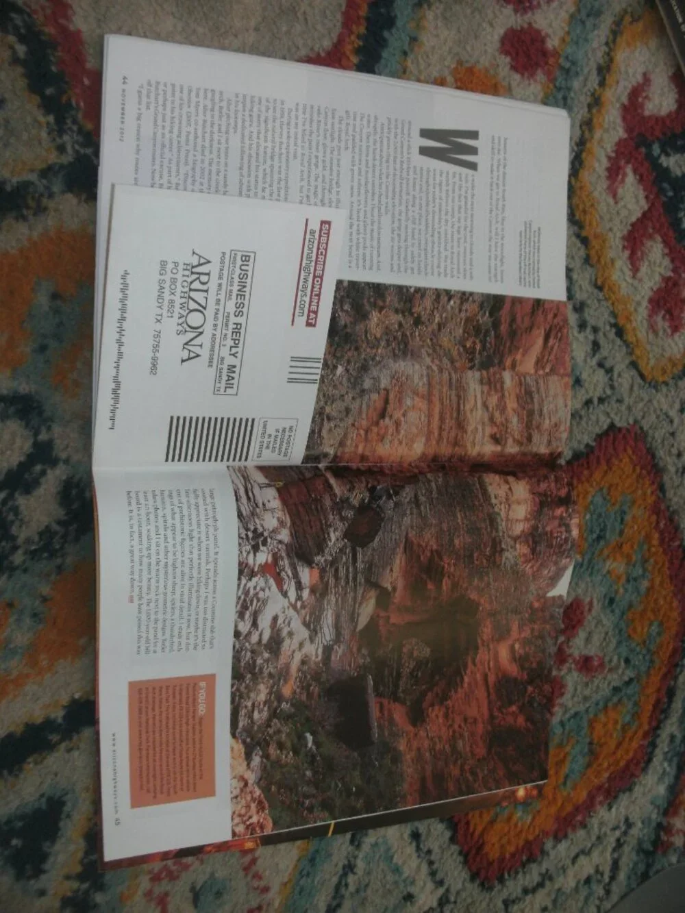Collectible Arizona Highways Magazine November 2012 Then & Now Vintage Photos